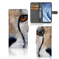 Xiaomi 11 Lite 5G NE | Mi 11 Lite | Telefoonhoesje | Met pasjeshouder | Cheetah