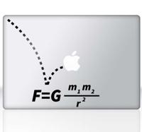 Sticker Laptop Vergelijking Zwaartekracht
