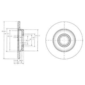 Delphi Diesel Remschijf BG3416C