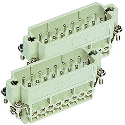 Harting 09200162613 Pin-inzetstuk Han® A 16 + PE Schroeven 1 stuk(s) Piece