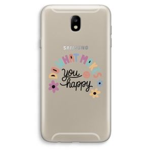 Happy days: Samsung Galaxy J7 (2017) Transparant Hoesje
