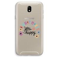 Happy days: Samsung Galaxy J7 (2017) Transparant Hoesje Happy days: Samsung Galaxy J7 (2017) Transparant Hoesje