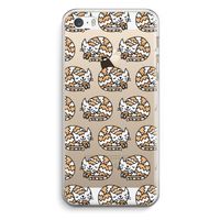 Slapende poes: iPhone 5 / 5S / SE Transparant Hoesje