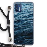 Oceaan: Motorola Moto G9 Plus Transparant Hoesje met koord