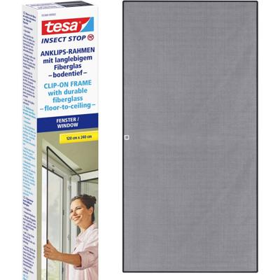 tesa Insect Stop Vliegenhor (b x h) 1.2 m x 2.4 m Antraciet 1 stuk(s)