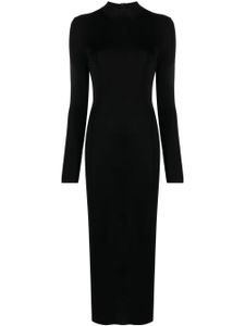 TOM FORD robe longue en maille à col rond - Noir