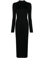 TOM FORD robe longue en maille à col rond - Noir