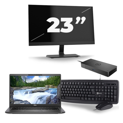 Dell Latitude 7420 - Intel Core i5-11e Generatie - 14 inch - 16GB RAM - 256GB SSD - Windows 11 Home + 1x 23 inch Monitor