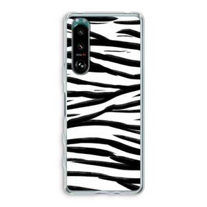 Zebra pattern: Sony Xperia 5 III Transparant Hoesje