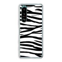 Zebra pattern: Sony Xperia 5 III Transparant Hoesje