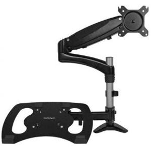 StarTech.com Monitor arm met laptop standaard- One-Touch verstelbare hoogte