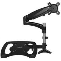 StarTech.com Monitor arm met laptop standaard- One-Touch verstelbare hoogte