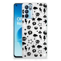 Silicone Back Case OPPO Reno 6 5G Silver Punk