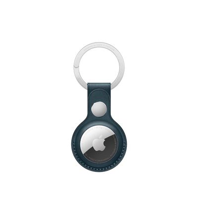 Apple Leren AirTag Sleutelhanger baltisch blauw