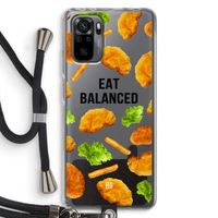 Eat Balanced: Xiaomi Redmi Note 10 Pro Transparant Hoesje met koord