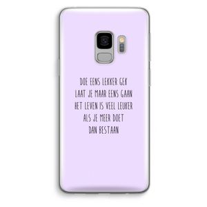 Gek: Samsung Galaxy S9 Transparant Hoesje