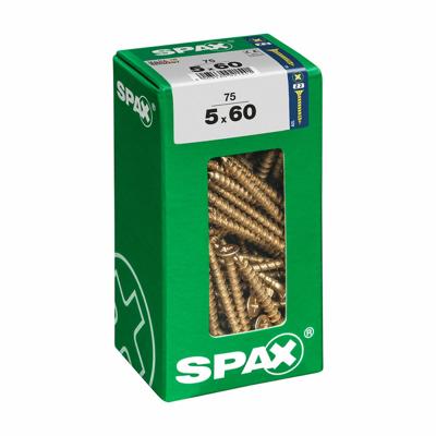 Schroefdoos SPAX Houten schroef Platte kop (5 x 60 mm) (5,0 x 60 mm)