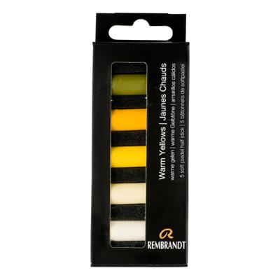 Rembrandt Soft pastel set Warme Gelen - 5 halve pastels
