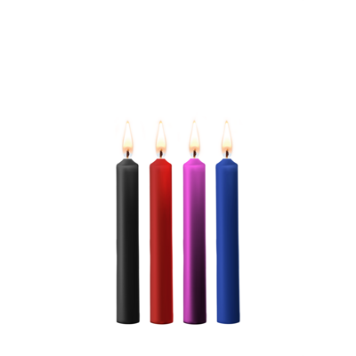 Ouch! by Shots Plagerige Was Kaarsen - 4 Stukken - Multicolor