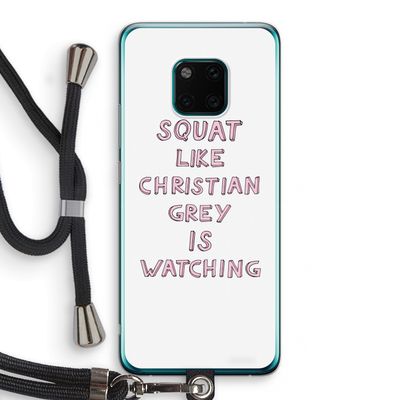 Christian Grey: Huawei Mate 20 Pro Transparant Hoesje met koord