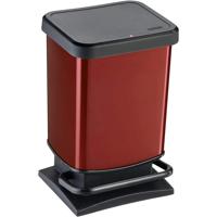 Rotho paso pedaalemmer 20l rood metallic Rotho paso pedaalemmer 20l rood metallic