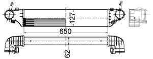 Intercooler, inlaatluchtkoeler CI505000S