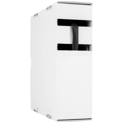 Hongshang 211114308 Krimpkous zonder lijm Zwart 1.20 mm 0.60 mm Krimpverhouding:2:1 15 m