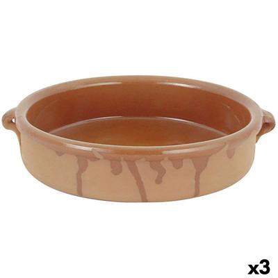 Sauspan Barro Clasico Bruin Keramisch Ø 28 cm (3 Stuks)