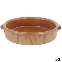 Sauspan Barro Clasico Bruin Keramisch Ø 28 cm (3 Stuks)
