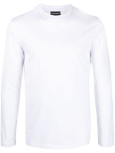 Emporio Armani t-shirt à manches longues - Blanc