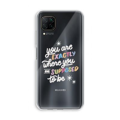 Right Place: Huawei P40 Lite Transparant Hoesje