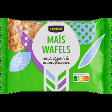 Jumbo Maiswafels Sour Cream & Onion 4 x 30,8 g