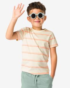 HEMA Kinder T-shirt Strepen - 2 Stuks Lichtblauw (lichtblauw)