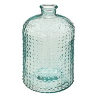 Atmosphera bloemenvaas Apotheker Fles model - transparant - 3D glas - H32 x D18 cm - thumbnail