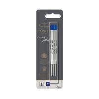 Balpenvulling Parker Quinkflow blauw 0.7mm blister ÃƒÆ' 3 stuks