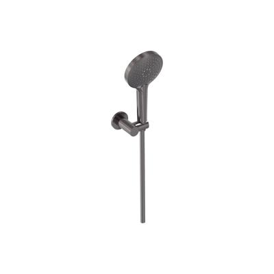 Handdoucheset MAY 3-Standen Handdouche, Verstelbare Wandsteun en Smooth Doucheslang 125 cm Geborsteld Carbon Black PVD