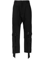 sulvam pantalon à détail de boucle - Noir - thumbnail