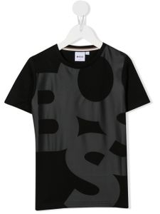 BOSS Kidswear t-shirt en coton à imprimé géométrique - Noir