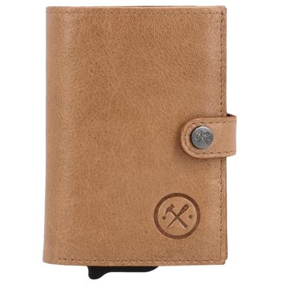 Hide & Stitches Portemonnee Porto met Safety Wallet RFID Taupe