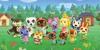 Animal Crossing New Horizons Canvas - Villagers (100cm x 50cm)