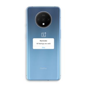 Reminder: OnePlus 7T Transparant Hoesje