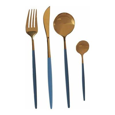 Bestekset Kinvara BST-CT022 Grijs Gouden Roestvrij staal 16 x 5 x 24,5 cm