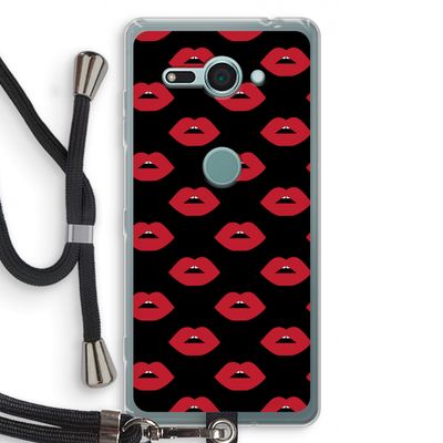 Lips: Sony Xperia XZ2 Compact Transparant Hoesje met koord