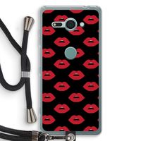 Lips: Sony Xperia XZ2 Compact Transparant Hoesje met koord