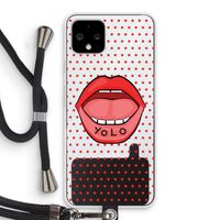 Yolo Denise: Pixel 4 Transparant Hoesje met koord