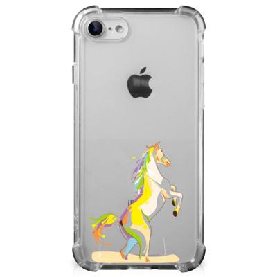 iPhone SE 2022/2020 | iPhone 8/7 Stevig | Bumper Hoesje | Horse Color