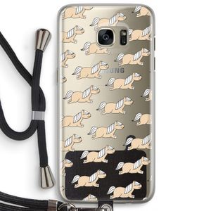 Ponys: Samsung Galaxy S7 Edge Transparant Hoesje met koord