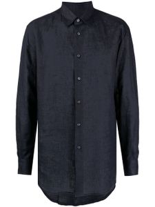 Brioni chemise cintrée à boutonnière - Bleu