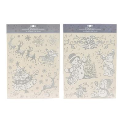 Raamsticker Zilver, 42x30cm