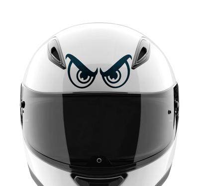 Demonische ogen helm sticker motor sticker